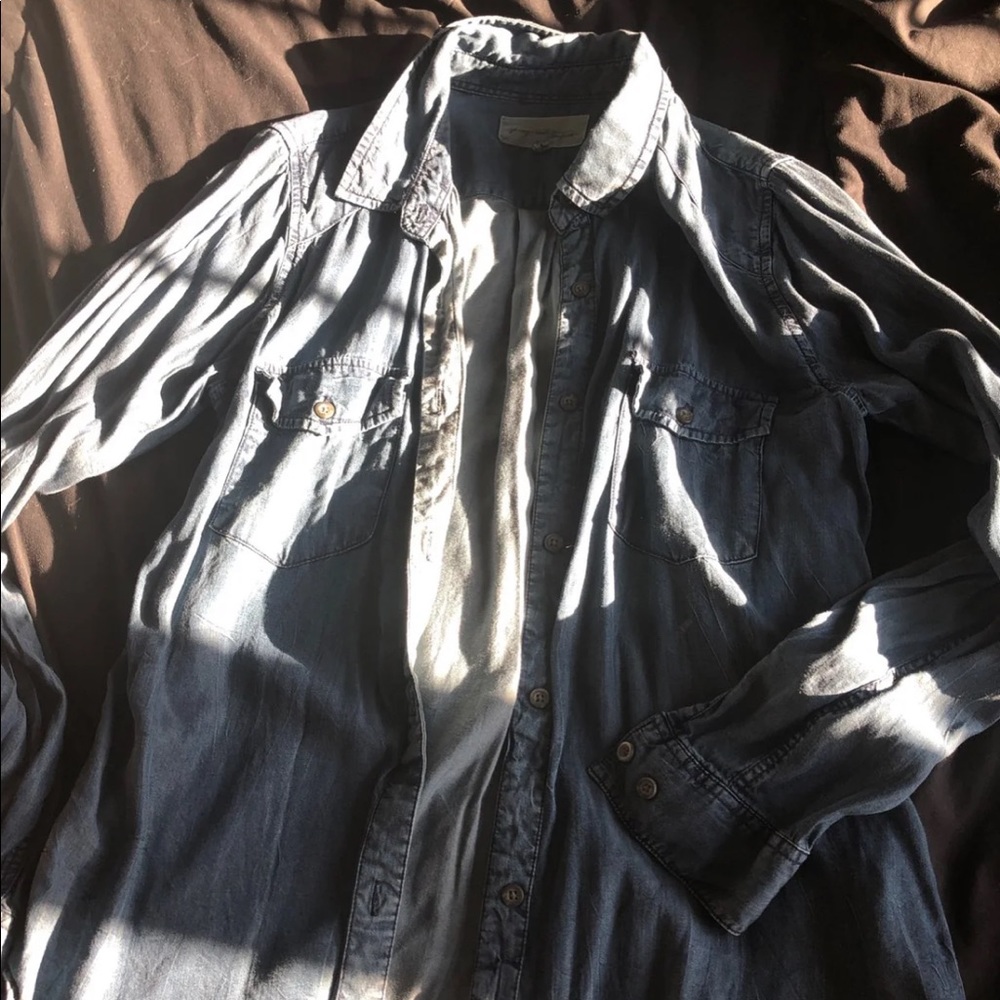 Dark denim top